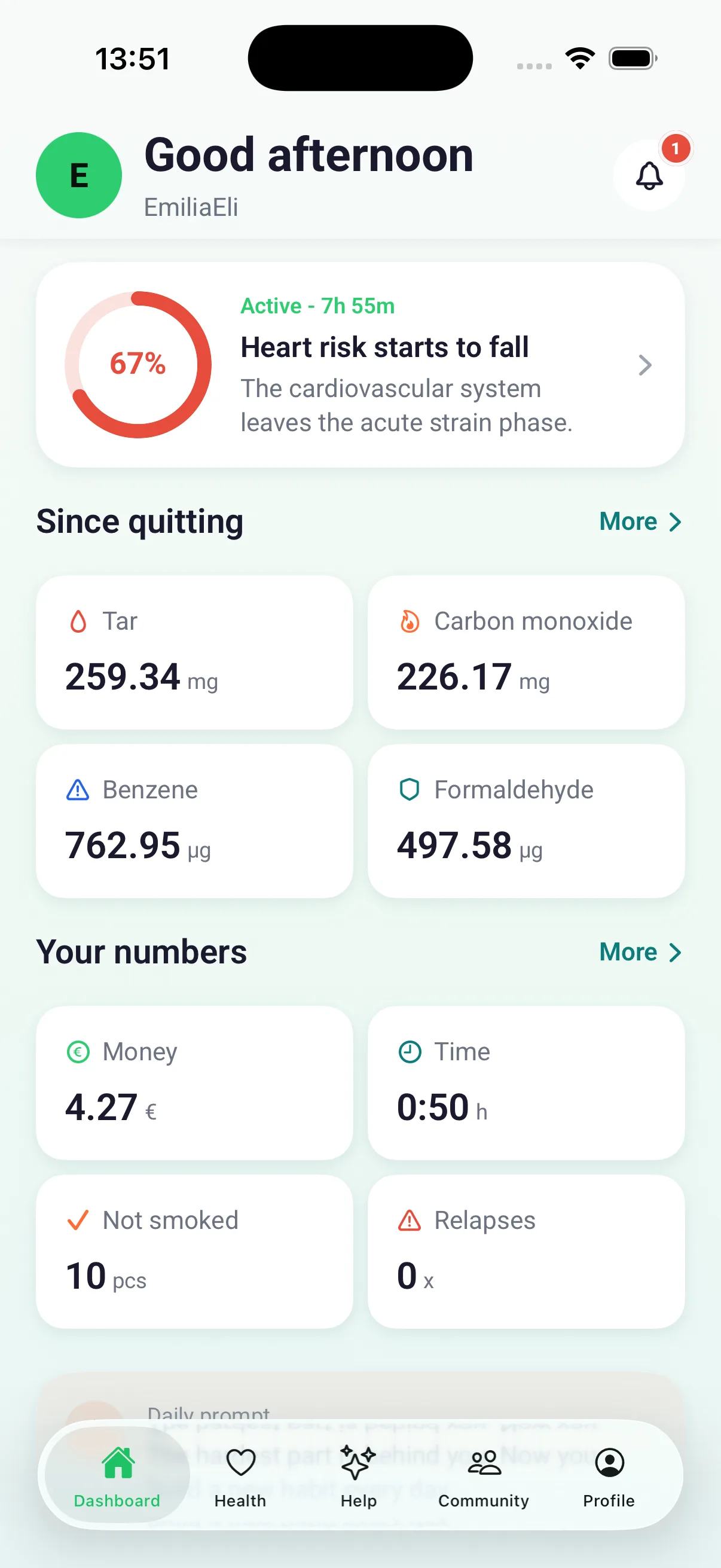 Toxin statistics and your numbers at a glance.